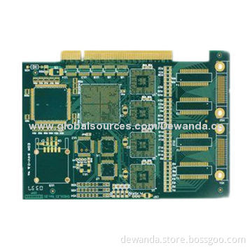 2L PCBs with BGA and gold finger, gold plated